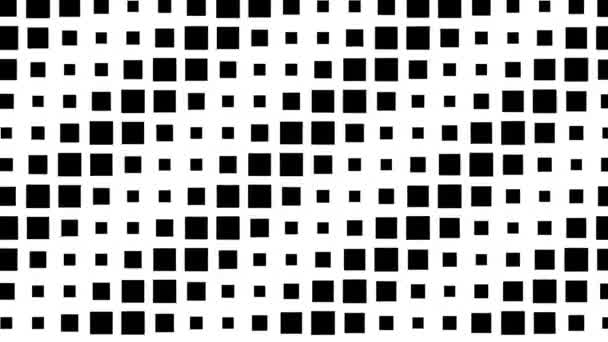 Gentle Waving Grid Squares Pulsing Diagonal Wave Pattern — Stock Video