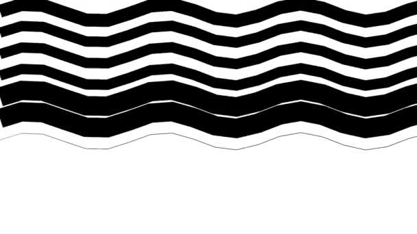 抽象的な波のマスクループ目に見えないショアエンドレスパターンに対して洗浄 — ストック動画
