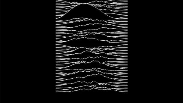 2018 Animation Sound Waves Black Inspired Unknown Pleasures — 비디오