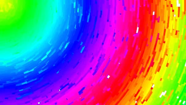 Painting Rainbow Spectrum Sunshine Sunlight Corner Frame — Stock Video