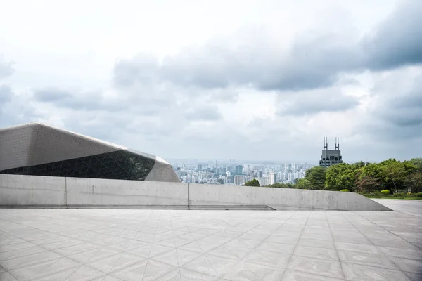 都市の景観と空床から上海のスカイライン — ストック写真