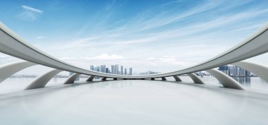 Cityscape ve Hangzhou boş kat manzarası
