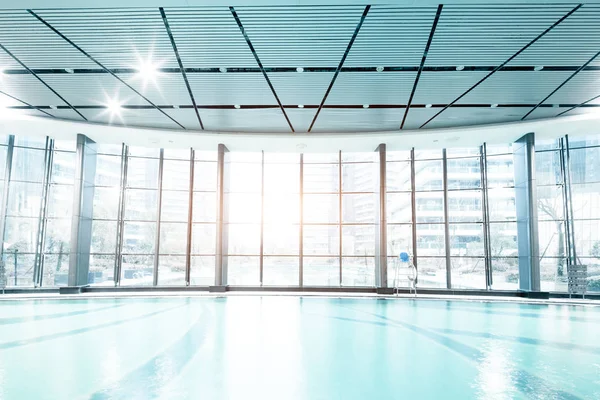 Bright indoors swimming pool — Stock Photo, Image