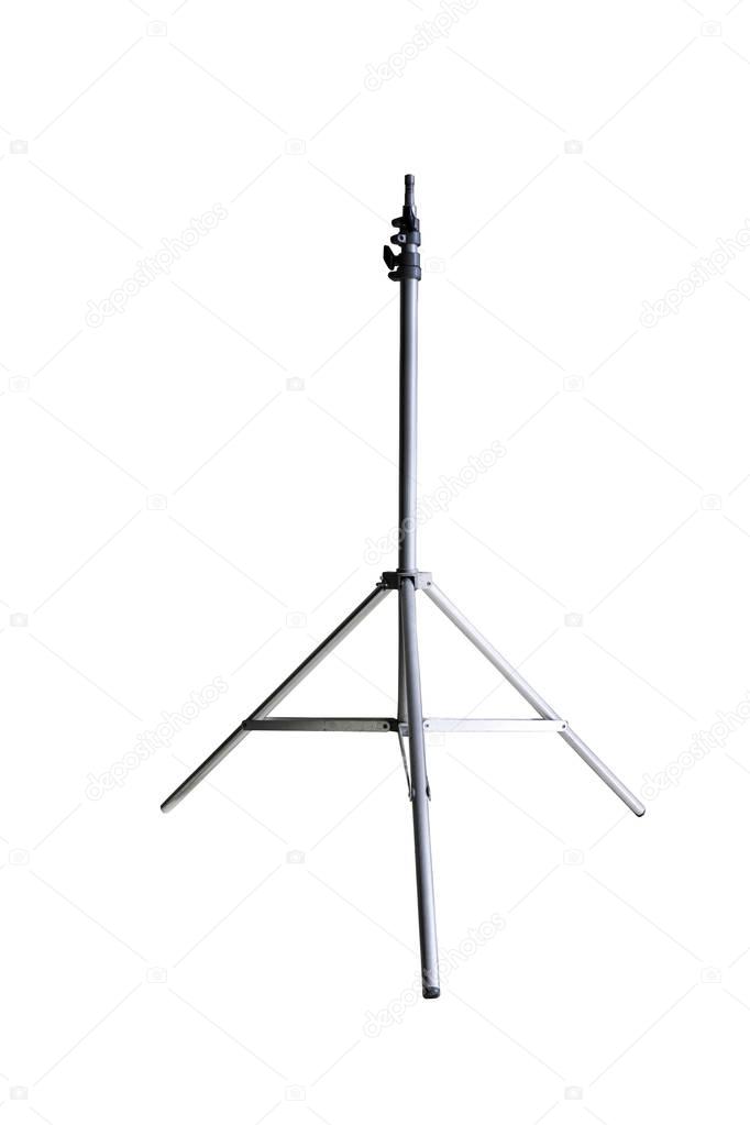 steel tripod isolated 