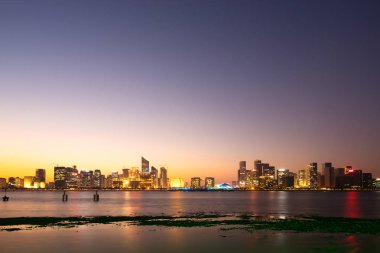 Cityscape ve Hangzhou şehir manzarası