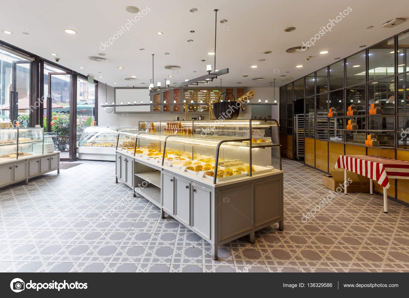 Interior Of Modern Bakery Stock Editorial Photo Zhudifeng 136329586