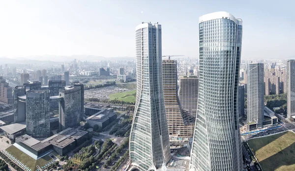 Moderni edifici astratti a Hangzhou — Foto Stock