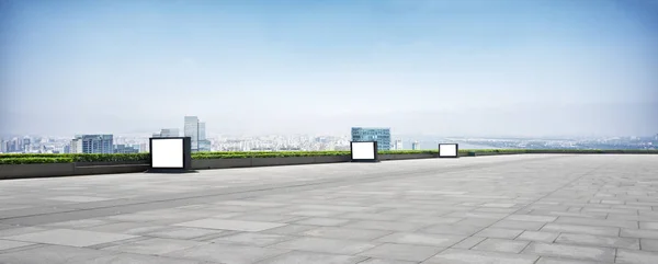 Városkép és a skyline a padlóról Hangzhou — Stock Fotó