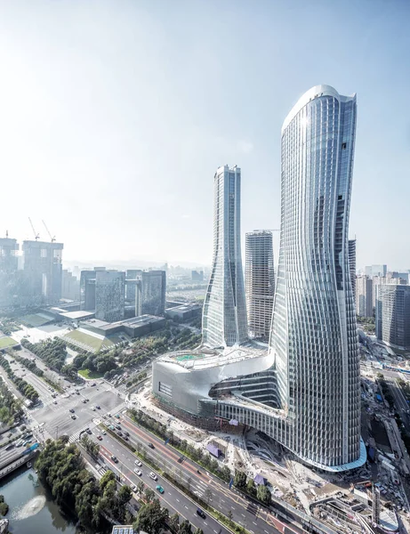 Edificios abstractos modernos en Hangzhou — Foto de Stock