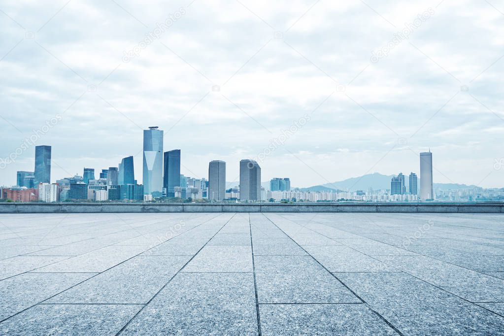 modern buildings in seoul  