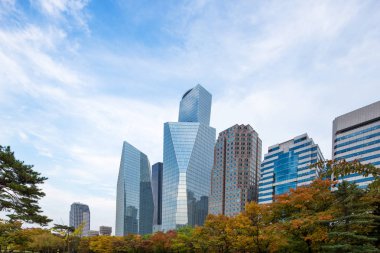 Seul'de modern ofis binaları 