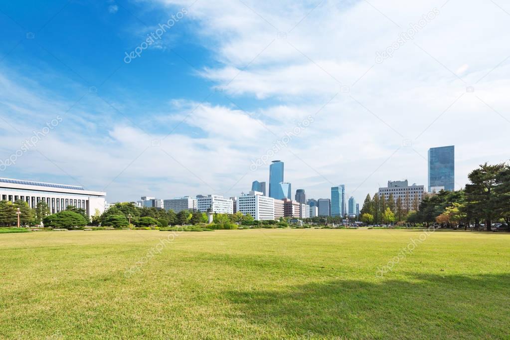 cityscape and skyline of seoul 