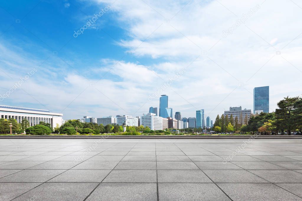 cityscape and skyline of seoul 