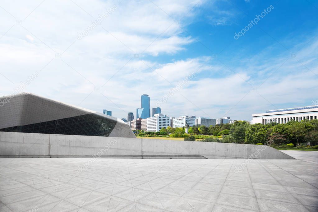 cityscape and skyline of seoul 