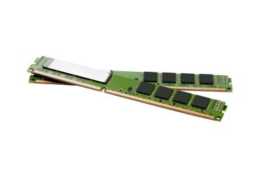 Beyaz arka plan üzerinde izole bellek