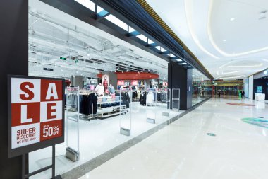 koridor işareti satış alışveriş merkezi ile