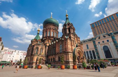ünlü Harbin Sophia Katedrali Meydanı