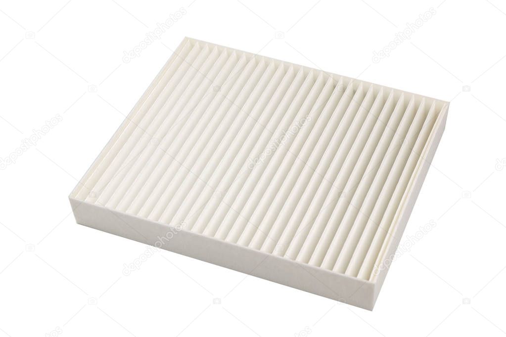 isolated new air filter 