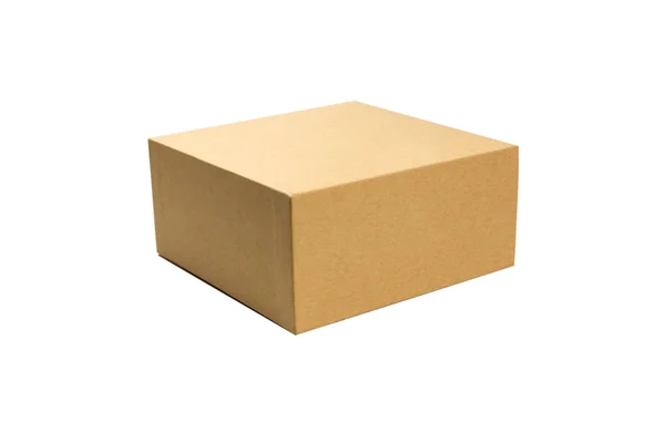 Caja de cartón aislado —  Fotos de Stock