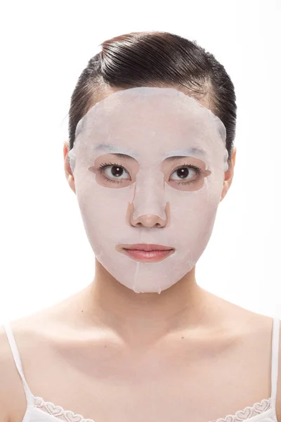 Makeup wajah dari wanita cantik asia — Stok Foto