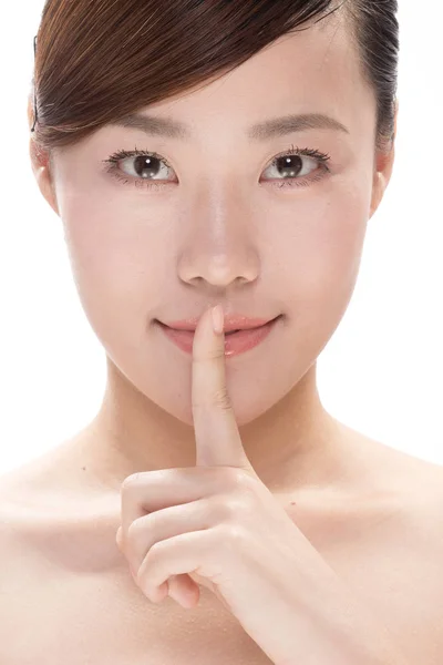 Facial makeup of asian beautiful woman — Stock Photo, Image