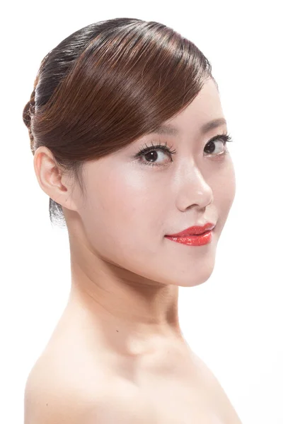 Gesichtsbehandlung Make-up der asiatischen schönen Frau — Stockfoto