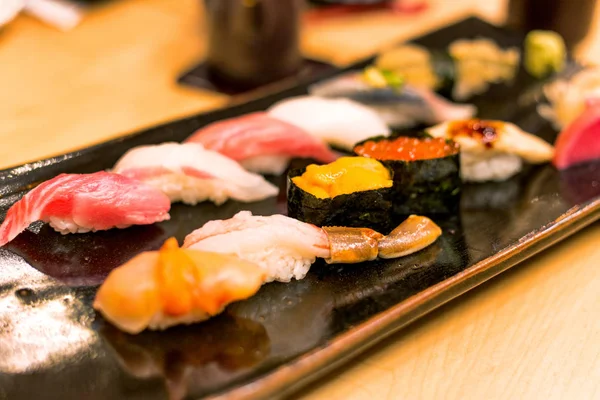 Delicious japanese food on table — Stock Photo, Image