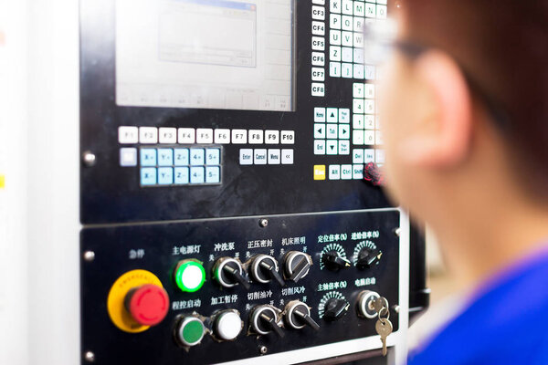 interior of modern manufacturing factory 