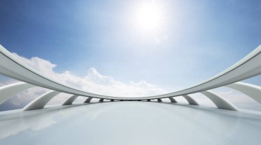 boş karo zemin ile gök