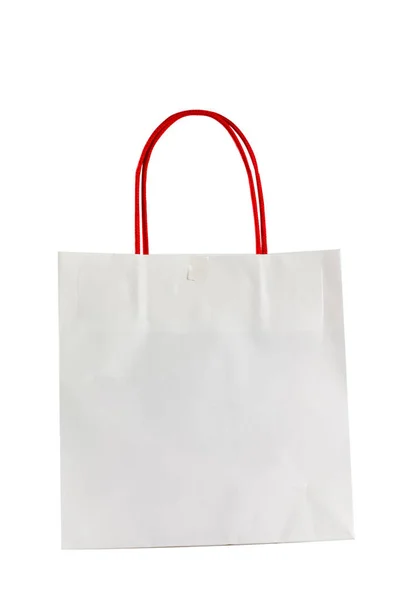 Απομονωμένη χαρτί τσάντα για ψώνια — Φωτογραφία Αρχείου