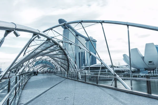 Орієнтир сучасних будівель в Сінгапурі — стокове фото