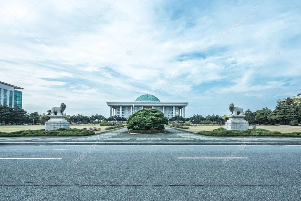 national assembly of South Korea from road