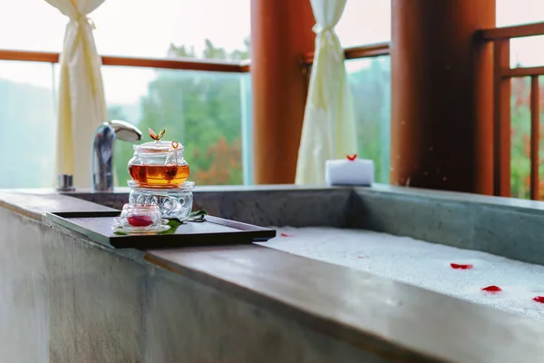 Interior of modern spa bathroom — Stock Photo, Image