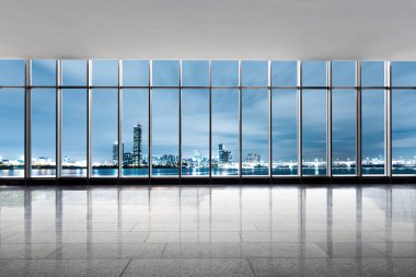 cityscape ve manzarası ile boş ofis