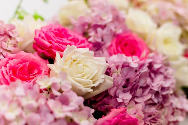 Strauß schöner frischer Rosen — Stockfoto