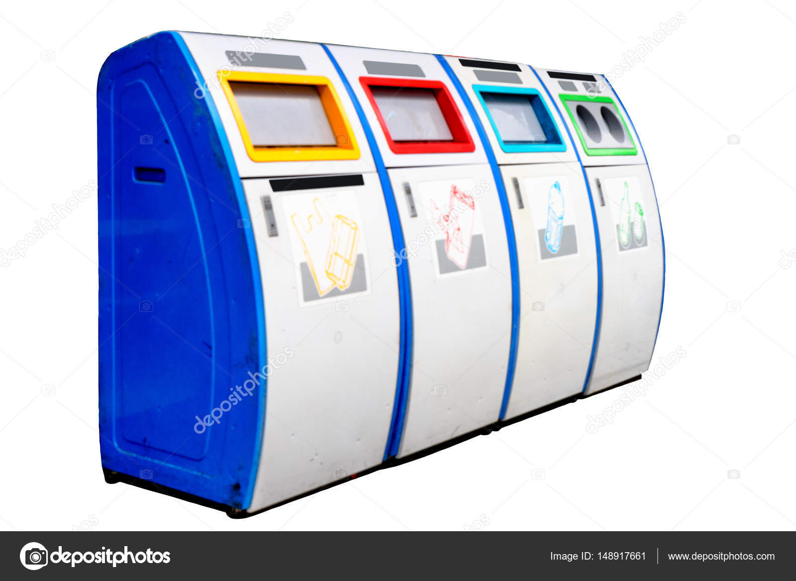 Joint recycle bins Stock Photo by ©zhudifeng 148917661