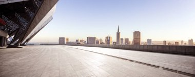 cityscape ve San Francisco manzarası ile kat