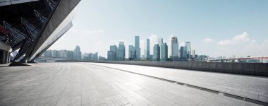 modern cityscape ve manzarası ile boş yere 