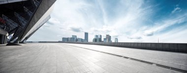 modern cityscape ve manzarası ile boş yere 