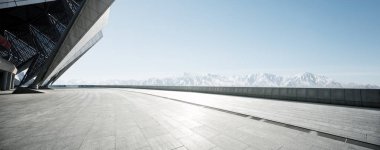 Beyaz kar Dağları ile boş yere