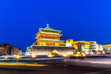 Xi'an eski binada gece