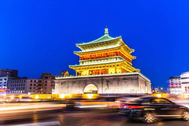 Xi'an eski binada gece