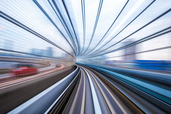Vasúti pálya és Tokió, sebességű vonat — Stock Fotó