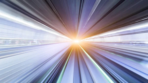 Rail track and Tokyo from speed train — Stock Photo, Image