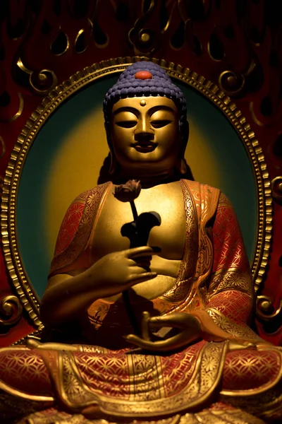 Buddha-Statuen im Tempel — Stockfoto