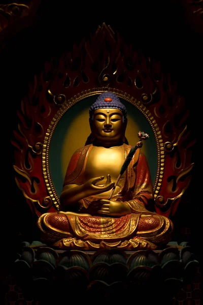 Buddha statyer i templet — Stockfoto