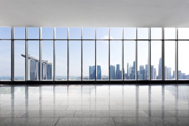 Cityscape boş ofis Singapur