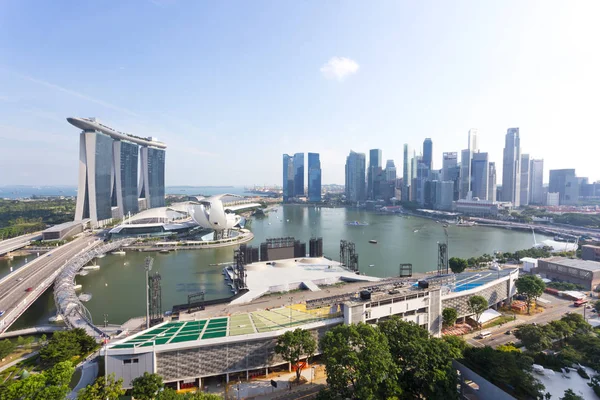 Skyline en skyline van Singapore — Stockfoto