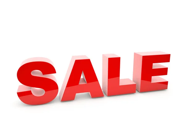 3d illustration red sale sign — Stock Photo, Image