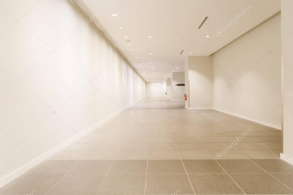 empty corridor in modern office